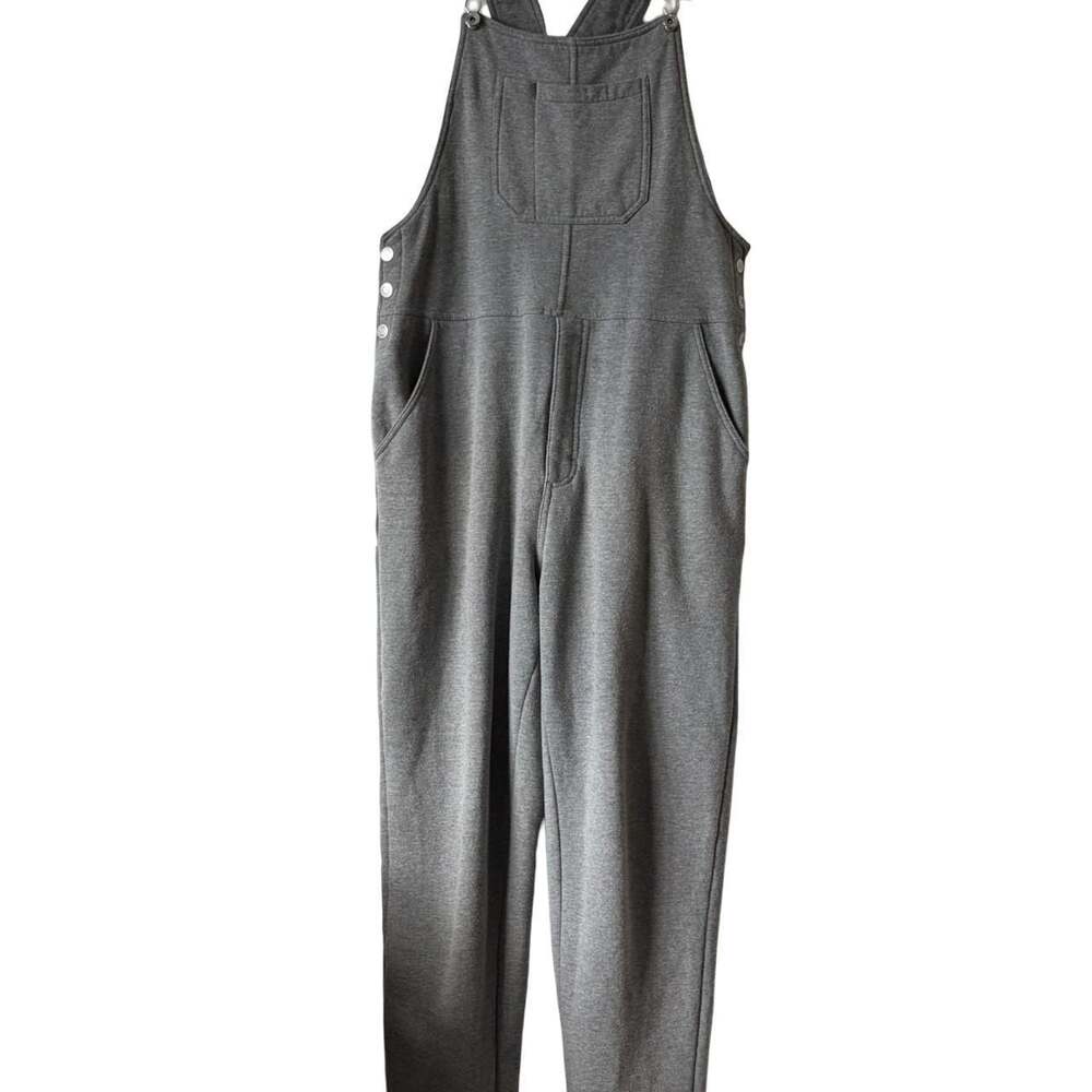 Empyre Gray Heather Fleece Jogger Overalls